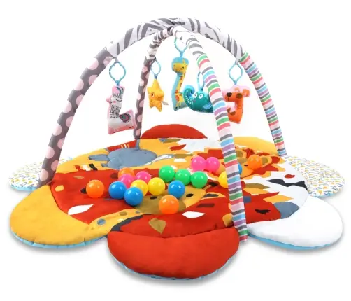 TinyMini JL639-2B Mata edukacyjna 2w1 Kwiat Safari