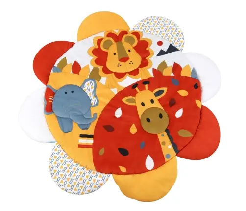 TinyMini JL639-2B Mata edukacyjna 2w1 Kwiat Safari