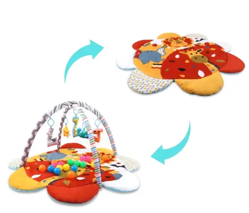 TinyMini JL639-2B Mata edukacyjna 2w1 Kwiat Safari