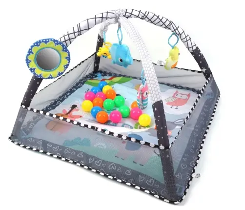 TinyMini JL652-1A Mata edukacyjna 2w1 Kojec z Piłeczkami