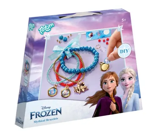 Totum 680746 Zestaw Kreatywny Do Robienia Bransoletek - Zawieszki Kraina Lodu