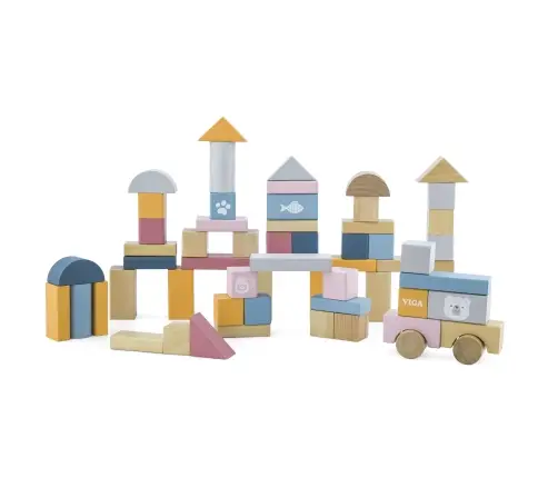 Viga 44010 PolarB Wooden Blocks - 60pcs