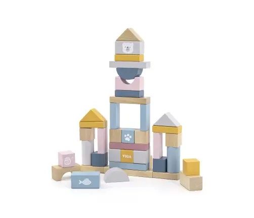 Viga 44010 PolarB Wooden Blocks - 60pcs