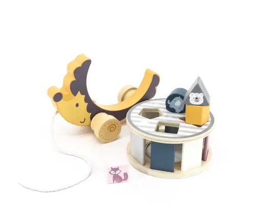 Viga 44025 PolarB Jeż Jerzy 2w1 sorter do ciagnięcia