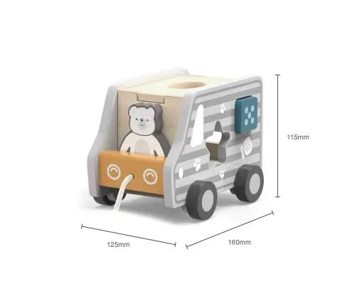 Viga 44041 PolarB Autko 2w1 do ciągnięcia i sorter