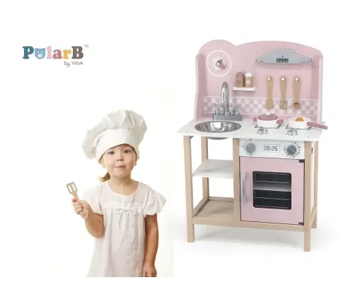 Viga 44046 PolarB Kuchnia z akcesoriami silver-pink