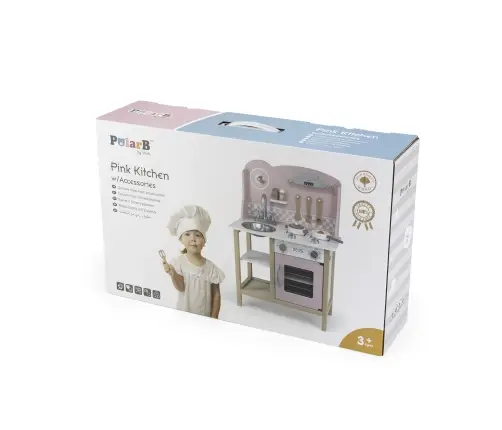 Viga 44046 PolarB Kuchnia z akcesoriami silver-pink