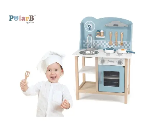 Viga 44047 PolarB Kuchnia z akcesoriami silver-blue