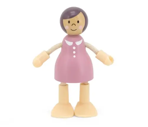 Viga 44061 PolarB Zestaw drewnianych laleczek - rodzina