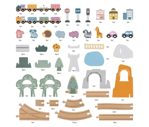 Viga 44067 PolarB Pociąg zestaw 92 elementów