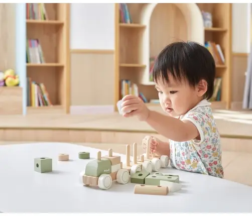 Viga 44231 PolarB Zielona kolejka z klockami