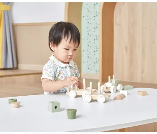 Viga 44231 PolarB Zielona kolejka z klockami