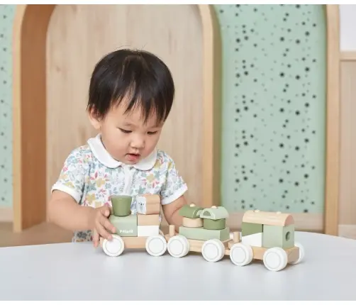 Viga 44231 PolarB Zielona kolejka z klockami