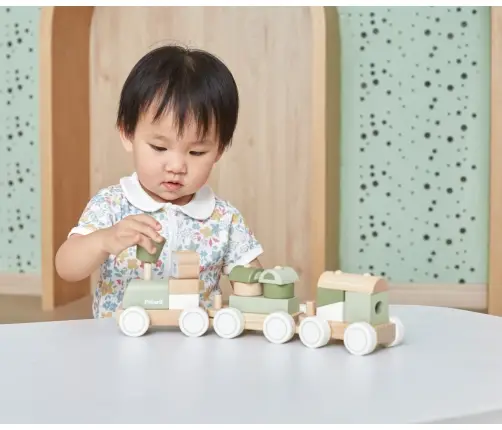 Viga 44231 PolarB Zielona kolejka z klockami