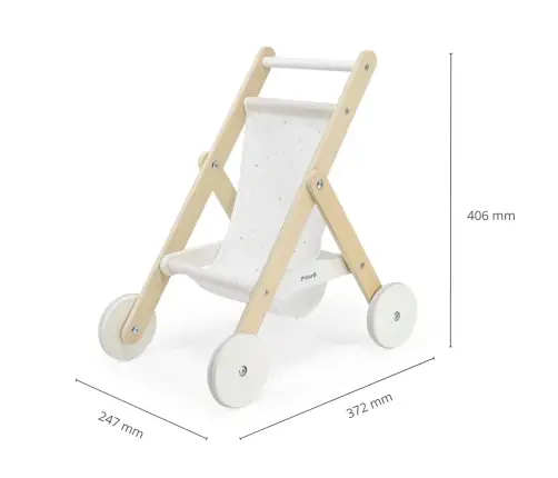 Viga 44236 PolarB Drewniana spacerówka dla lalek