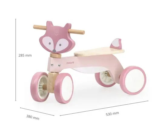 Viga 44240 PolarB Drewniany jeździk - Lisek