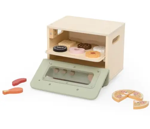 Viga 44260 PolarB Drewniana kuchenka – piekarnik i zestaw ciastek