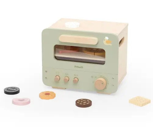 Viga 44260 PolarB Drewniana kuchenka – piekarnik i zestaw ciastek