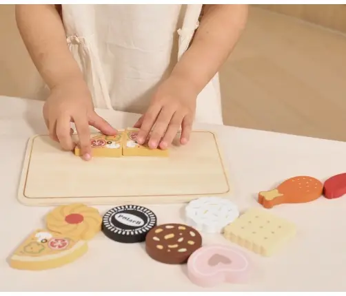 Viga 44260 PolarB Drewniana kuchenka – piekarnik i zestaw ciastek