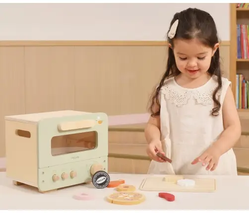 Viga 44260 PolarB Drewniana kuchenka – piekarnik i zestaw ciastek