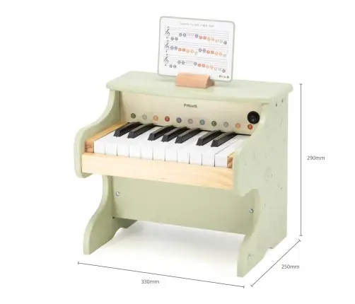 Viga 44274 PolarB Drewniane pianino dla dzieci