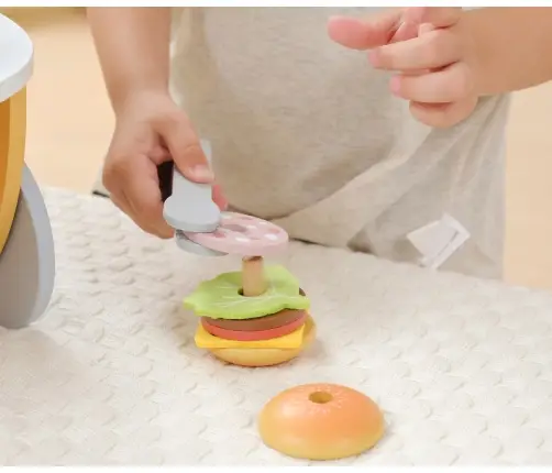 Viga 44280 PolarB Mały Burger Bar – Drewniany Wózek Kulinarny