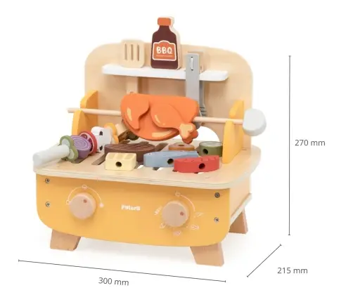 Viga 44294 PolarB Moje pierwsze BBQ – drewniany grill