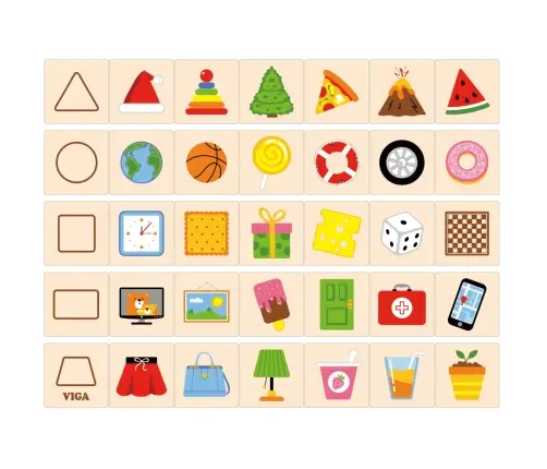 Viga 44506 Puzzle - zestaw do nauki kształtów