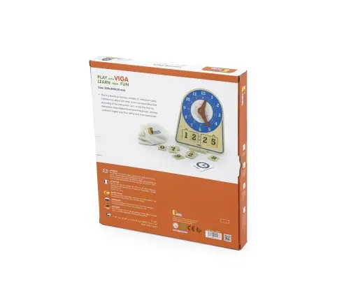 Viga 44547 Drewniany zegar - nauka godzin
