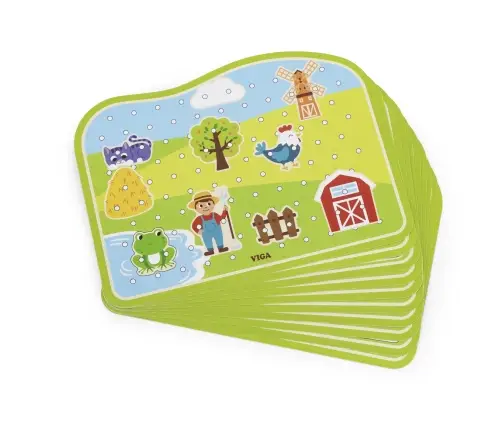 Viga 44637 Gra w sznurowanie - farma