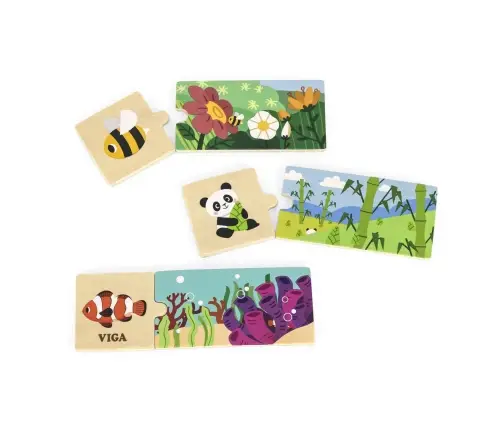 Viga 44675 Drewniane puzzle - Mój dom