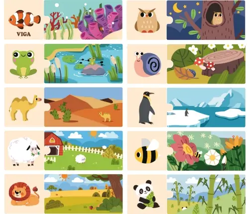 Viga 44675 Drewniane puzzle - Mój dom