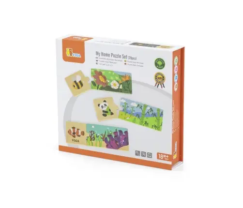 Viga 44675 Drewniane puzzle - Mój dom