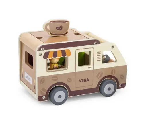 Viga 44689 Drewniana mobilna kawiarenka