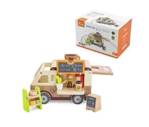 Viga 44689 Drewniana mobilna kawiarenka