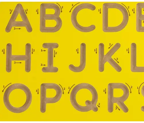 Viga 44696 Drewniana tablica kreślarska - wielkie litery