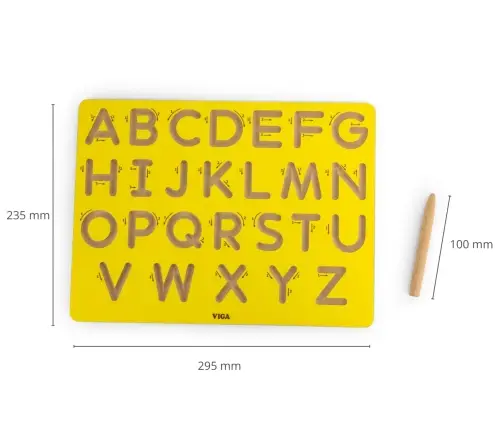 Viga 44696 Drewniana tablica kreślarska - wielkie litery