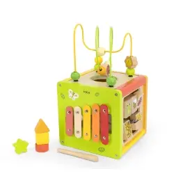 Viga 44716 Kostka edukacyjna 5w1 z labiryntami i cymbałkami