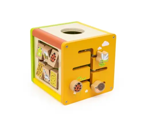 Viga 44716 Kostka edukacyjna 5w1 z labiryntami i cymbałkami