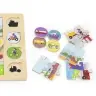 Viga 44742 Zestaw puzzli na podkładce- dopasuj cienie - środki transportu