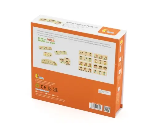 Viga 44750 Zestaw puzzli z sekwencjami logicznymi - czynności