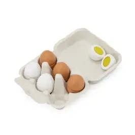Viga 44752 Drewniany zestaw do krojenia 6 jajek w wytłoczce