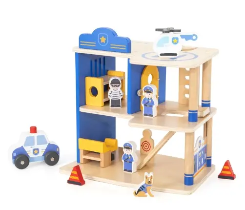 Viga 44803 Drewniany komisariat policji z akcesoriami