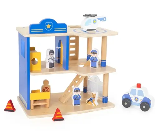 Viga 44803 Drewniany komisariat policji z akcesoriami