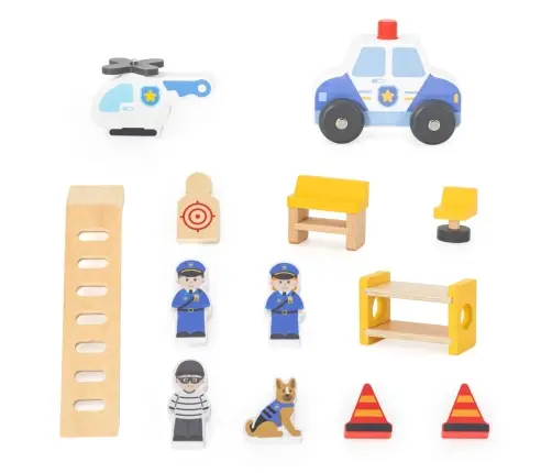 Viga 44803 Drewniany komisariat policji z akcesoriami