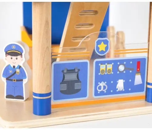 Viga 44803 Drewniany komisariat policji z akcesoriami