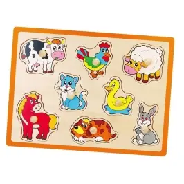 Viga 50017 Flat Puzzle-Farm Animals