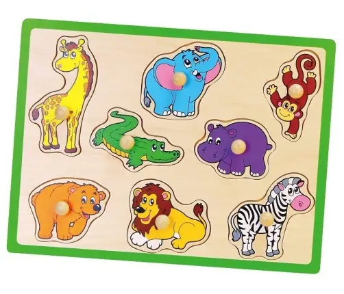 Viga 50019 Flat Puzzle-Wild Animals