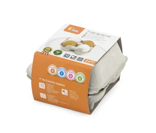 Viga 50044 Jajka drewniane - 4 sztuki