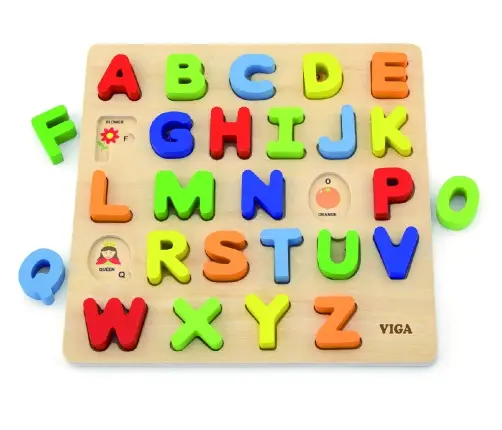 Viga 50124 Block Puzzl- Alphabet Uppercas